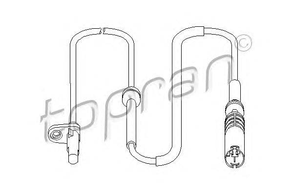 Датчик, частота вращения колеса TOPRAN 501 463