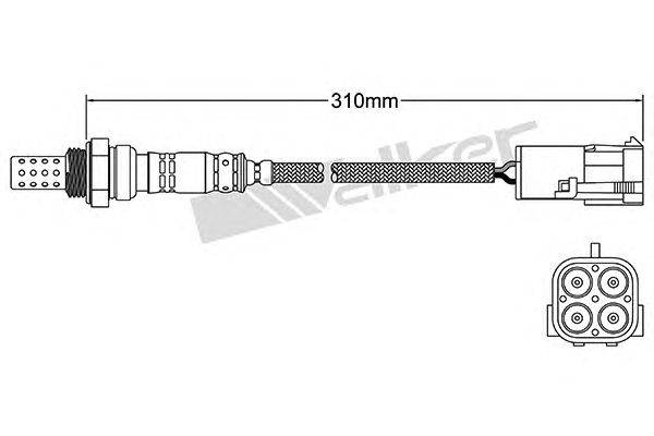 Лямбда-зонд WALKER PRODUCTS 250-24389