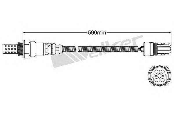 Лямбда-зонд WALKER PRODUCTS 250-24463