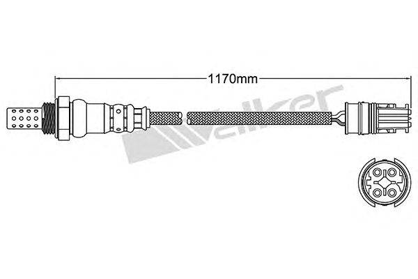 Лямбда-зонд WALKER PRODUCTS 250-24595