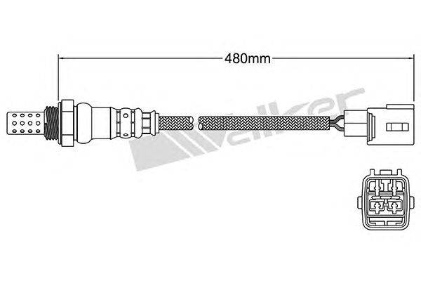 Лямбда-зонд WALKER PRODUCTS 250-24777