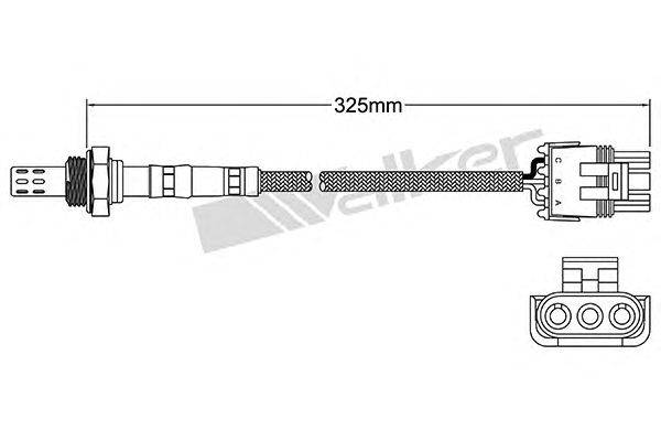 Лямбда-зонд WALKER PRODUCTS 250-23005