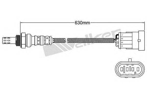 Лямбда-зонд WALKER PRODUCTS 25024531