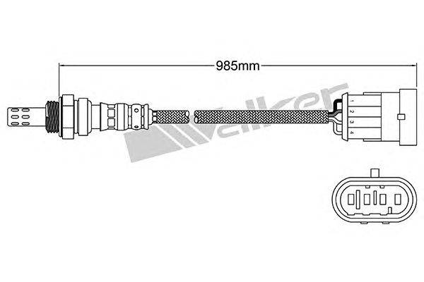 Лямбда-зонд WALKER PRODUCTS 250-24524