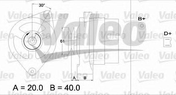 Генератор VALEO 433363