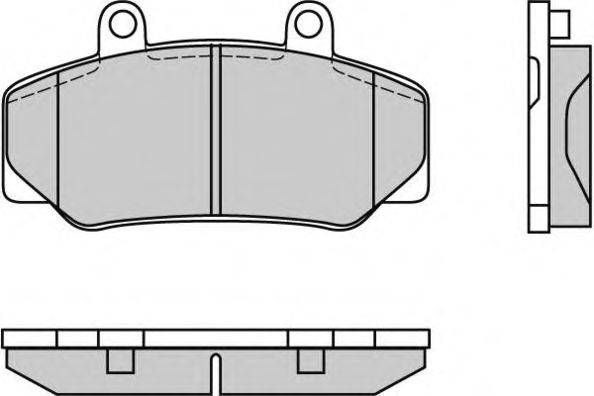 Комплект тормозных колодок, дисковый тормоз E.T.F. 12-0386