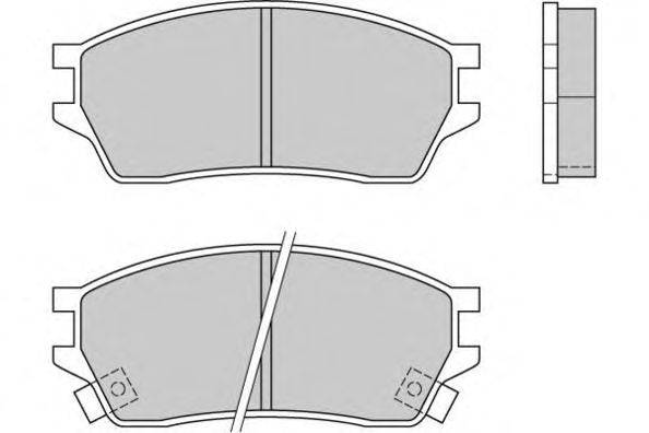 Комплект тормозных колодок, дисковый тормоз QH Benelux 2661