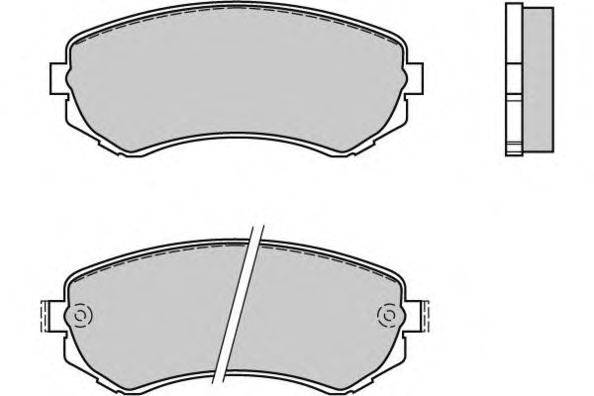 Комплект тормозных колодок, дисковый тормоз E.T.F. 12-0473