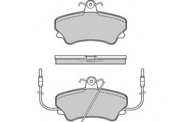 Комплект тормозных колодок, дисковый тормоз E.T.F. 12-0557