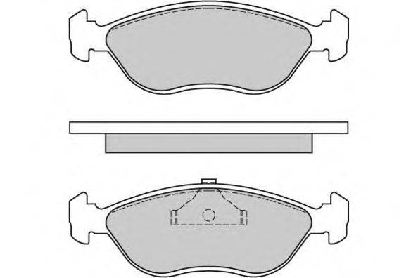 Комплект тормозных колодок, дисковый тормоз E.T.F. 20147
