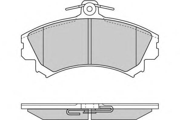 Комплект тормозных колодок, дисковый тормоз E.T.F. 12-0702