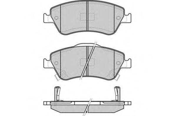 Комплект тормозных колодок, дисковый тормоз E.T.F. 24591