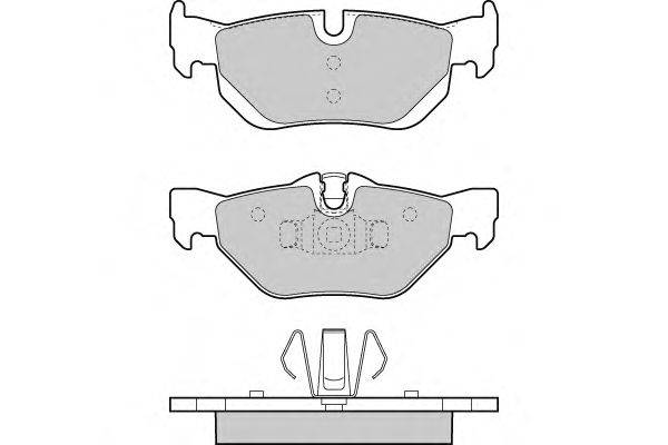 Комплект тормозных колодок, дисковый тормоз E.T.F. 12-1363