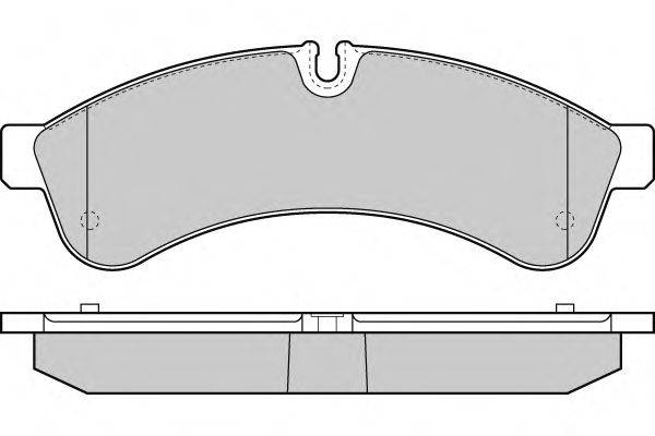 Комплект тормозных колодок, дисковый тормоз E.T.F. 29231