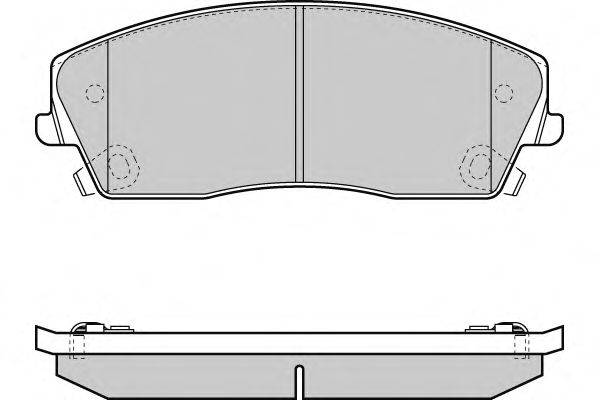 Комплект тормозных колодок, дисковый тормоз E.T.F. 12-1389