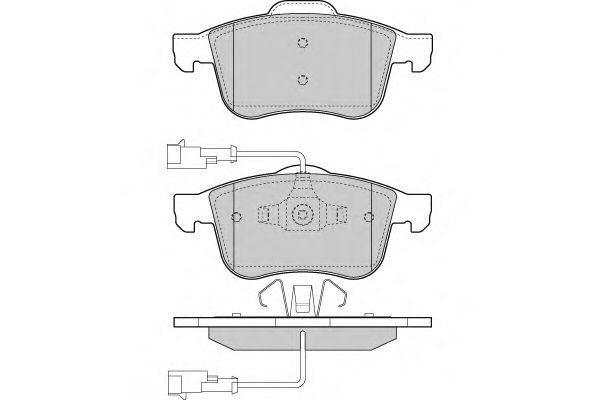 Комплект тормозных колодок, дисковый тормоз E.T.F. 25239