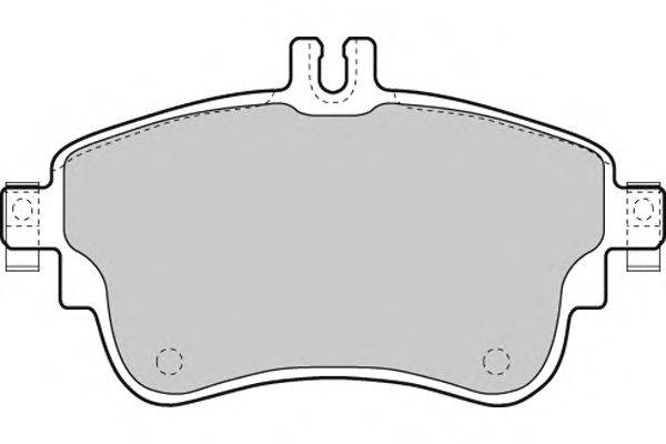 Комплект тормозных колодок, дисковый тормоз E.T.F. 12-1497