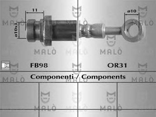 Тормозной шланг MALÒ 80784