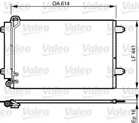 Конденсатор, кондиционер VALEO 814002