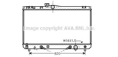 Радиатор, охлаждение двигателя PRASCO TO2454