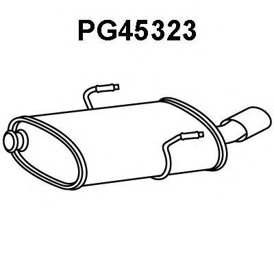 Глушитель выхлопных газов конечный VENEPORTE PG45323