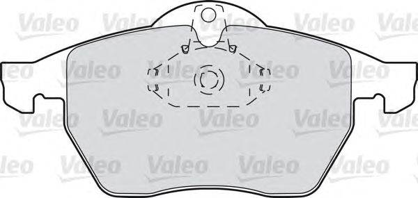Комплект тормозных колодок, дисковый тормоз VALEO 21829