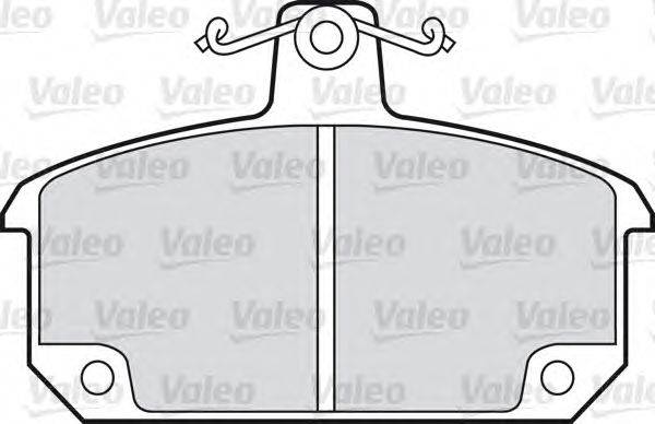 Комплект тормозных колодок, дисковый тормоз VALEO 540322