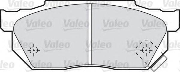 Комплект тормозных колодок, дисковый тормоз VALEO 598047