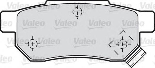 Комплект тормозных колодок, дисковый тормоз VALEO 21312