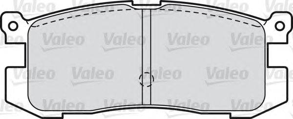Комплект тормозных колодок, дисковый тормоз VALEO 598846