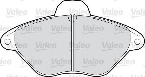 Комплект тормозных колодок, дисковый тормоз VALEO 540541