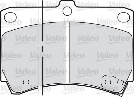 Комплект тормозных колодок, дисковый тормоз VALEO 21654
