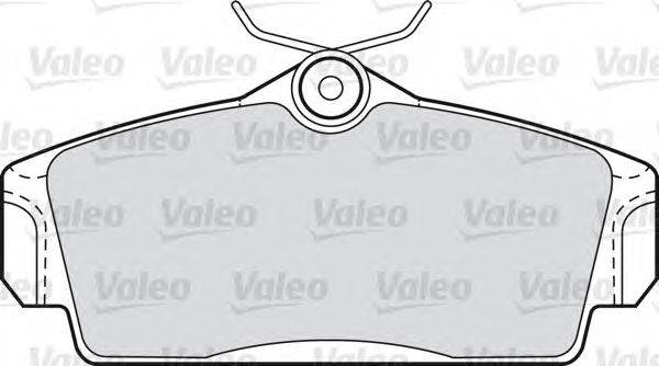 Комплект тормозных колодок, дисковый тормоз VALEO 23093