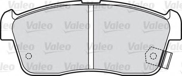 Комплект тормозных колодок, дисковый тормоз VALEO 598832