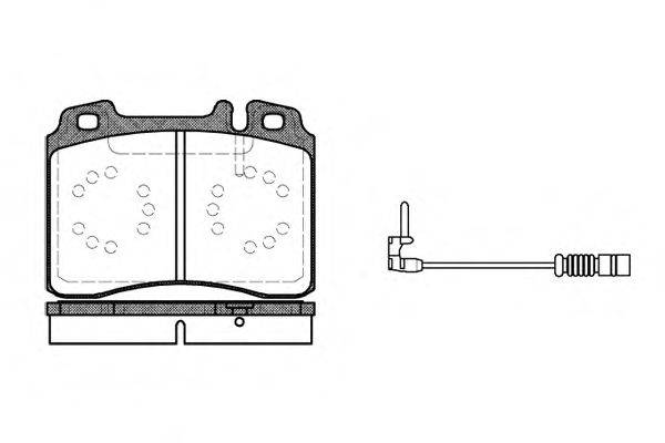 Комплект тормозных колодок, дисковый тормоз WOKING P2793.12