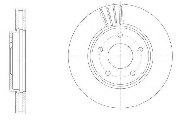 Тормозной диск WOKING D61531.10