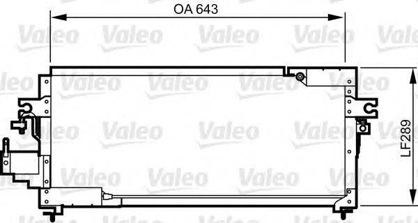 Конденсатор, кондиционер VALEO 814275