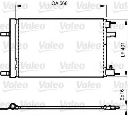 Конденсатор, кондиционер VALEO 814201