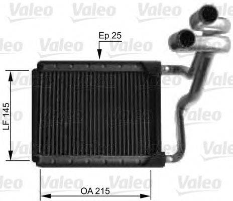 Теплообменник, отопление салона VALEO 812441