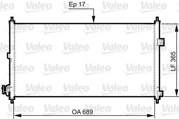 Конденсатор, кондиционер VALEO 814331