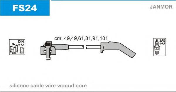 Комплект проводов зажигания JANMOR FS24