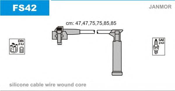 Комплект проводов зажигания JANMOR FS42