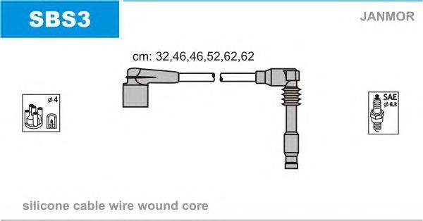 Комплект проводов зажигания JANMOR SBS3