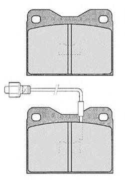 Комплект тормозных колодок, дисковый тормоз RAICAM 20260