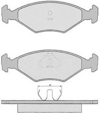 Комплект тормозных колодок, дисковый тормоз RAICAM 1.331.4