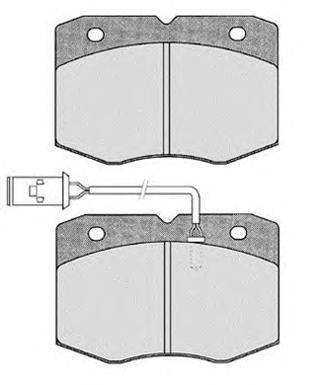 Комплект тормозных колодок, дисковый тормоз CIFAM 2201390