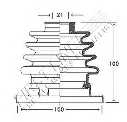 Пыльник, приводной вал FIRST LINE FCB2759