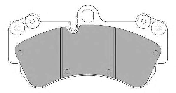 Комплект тормозных колодок, дисковый тормоз FREMAX 23692
