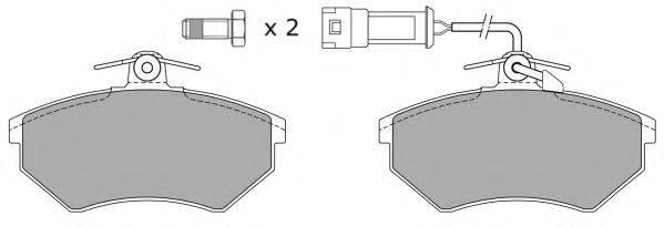Комплект тормозных колодок, дисковый тормоз FREMAX FBP-0813
