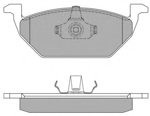 Комплект тормозных колодок, дисковый тормоз FREMAX FBP-1069